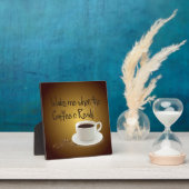 Wake me als de koffie klaar is fotoplaat (Insitu)