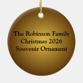 Wake me als de koffie klaar is keramisch ornament (Achterkant)