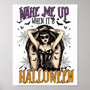 Wake Me Up beroemd gemaakt door Halloween Funny Wi Poster