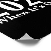 Wake Me Up In 2028 When It's Over  Poster (Hoek)