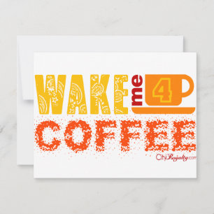 Wake me voor koffie