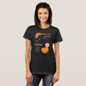 Wake Me When Its Halloween Cute Pumpkin Sleeping K T-shirt (Voorkant volledig)