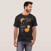 Wake Me When Its Halloween Cute Pumpkin Sleeping K T-shirt (Voorkant volledig)