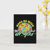 Wake Me When The Ball Drops Funny New Years Eve  Kaart (Gele Bloem)