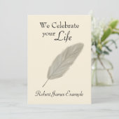  Wake / Memorial / Begrafenis (Sepia) Kaart (Staand voorkant)