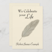  Wake / Memorial / Begrafenis (Sepia) Kaart (Voorkant / Achterkant)