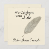  Wake / Memorial / Begrafenis (Sepia) Kaart (Voorkant / Achterkant)