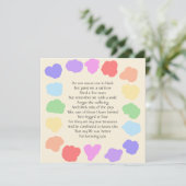  Wake / Memorial - Rainbow Poem Kaart (Staand voorkant)