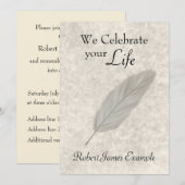 Wake / Memorial (Stone Effect) Kaart (Voorkant / Achterkant)