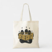 Wake niet op het Beer Tote Bag (Achterkant)