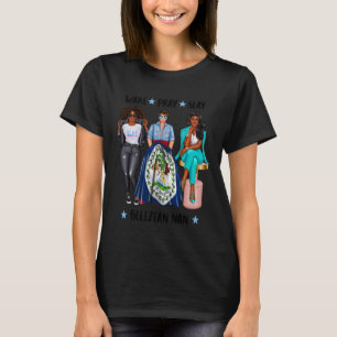Wake Pray Slay Afro-Belizeaans Naan Nanny Oma Oma T-shirt