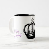 Wake.Pray.Slay.Herhalen Tweekleurige Koffiemok (Voorkant links)