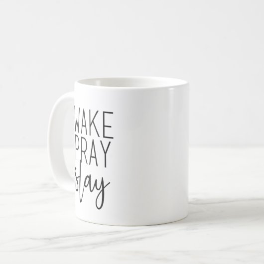Wake Pray Slay Koffiemok (Voorkant links)