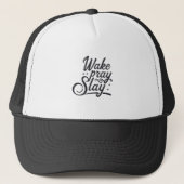 "Wake Pray Slay" Motivatie Petten (Voorkant)