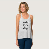 Wake Pray Slay Tanktop (Volledige Voorkant)