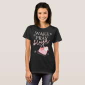 Wake Pray Sleigh T-shirt (Voorkant volledig)