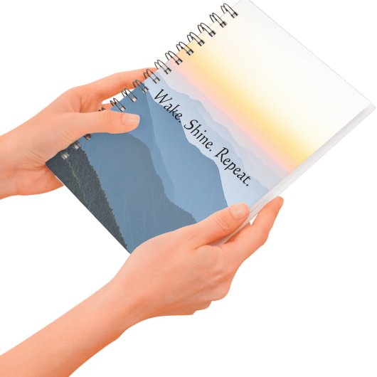 Wake Shine Repeat Blue Mountain Notitieboek