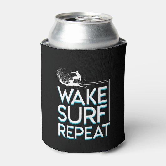 Wake Surf herhalen Surfing Lover Gifts Blikjeskoeler (Blikje Voorkant)