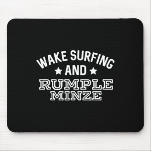 Wake Surfen En Rumple Minze Grappig Bootvaren Laat Muismat