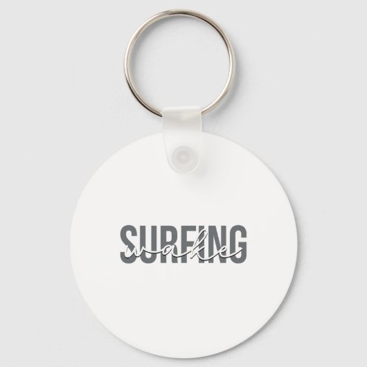 Wake Surfen Wakesurf Wake Surfer Surfen Boot Sleutelhanger (Voorkant)
