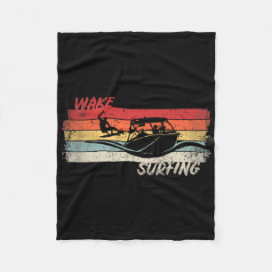Wake Surfen Wakesurfen Boot Meer Surfen T Shirt Wa Fleece Deken