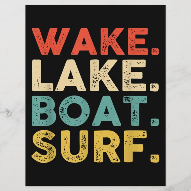 Wake Surfred Wake Surf Wake Surfing Rope Surf Briefhoofd (Voorkant)