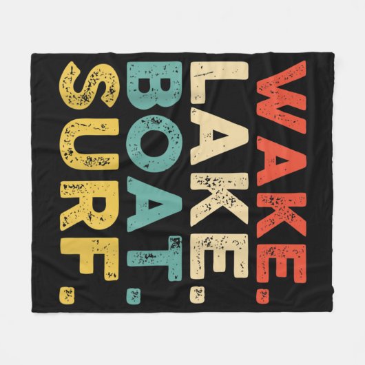 Wake Surfred Wake Surf Wake Surfing Rope Surf Fleece Deken (Voorkant (Horizontaal))
