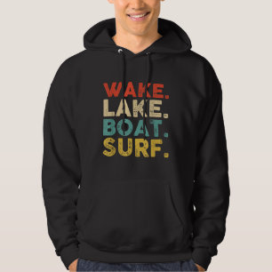 Wake Surfred Wake Surf Wake Surfing Rope Surf Hoodie