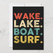 Wake Surfred Wake Surf Wake Surfing Rope Surf Kaart (Voorkant)