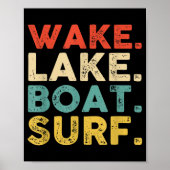 Wake Surfred Wake Surf Wake Surfing Rope Surf Poster (Voorkant)