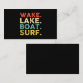 Wake Surfred Wake Surf Wake Surfing Rope Surf Visitekaartje (Voorkant / Achterkant)