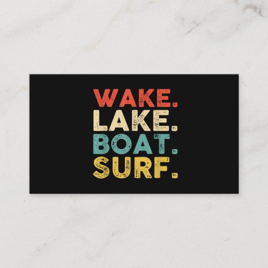 Wake Surfred Wake Surf Wake Surfing Rope Surf Visitekaartje (Voorkant)