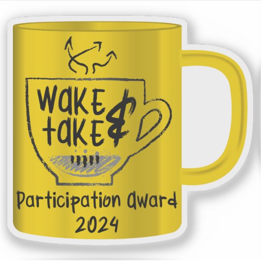 Wake & Take 2024 Deelname Award Sticker (Voorkant)