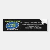 Wake the Flat Up Bumpersticker (Voorkant)