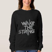 Wake The Strings – Music Typography Trui (Voorkant)