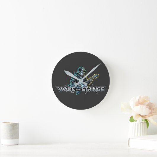 Wake The Strings Retro Future Kunst Ronde Klok (Huis)