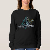 Wake The Strings Retro Future Kunst Trui (Voorkant)