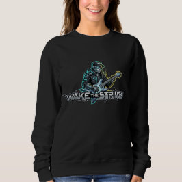 Wake The Strings Retro Future Kunst Trui