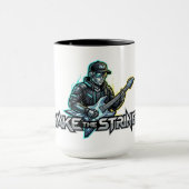 Wake The Strings Retro Toekomst Kunst Mok (Midden)