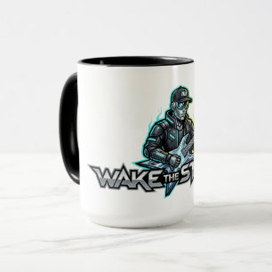 Wake The Strings Retro Toekomst Kunst Mok
