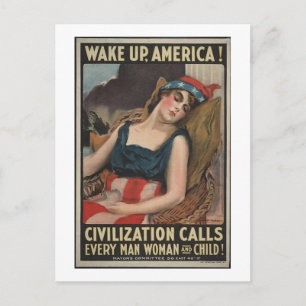 Wake Up-1917 Briefkaart