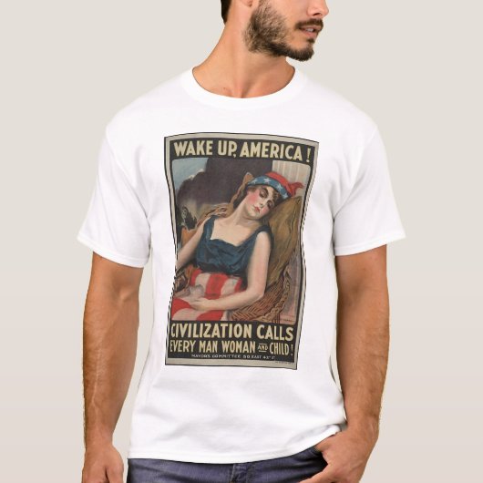 Wake Up-1917 T-shirt (Voorkant)