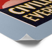 Wake Up America 1917  Lady Liberty Poster (Hoek)