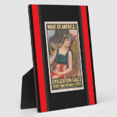 Wake Up America Poster Plaque Fotoplaat (Zijkant)