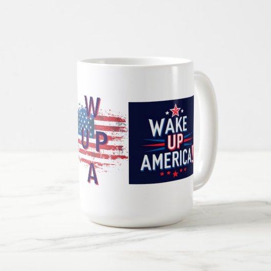 Wake Up America (WUPA) Koffiemok (Voorkant rechts)