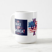 Wake Up America (WUPA) Koffiemok (Voorkant links)