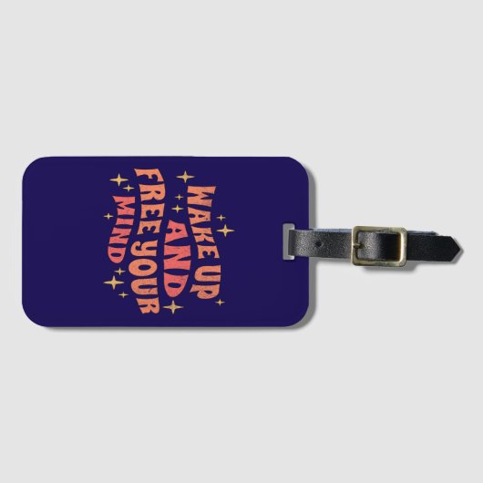 Wake Up and Free your Mind Bagagelabel (Voorkant (horizontaal))