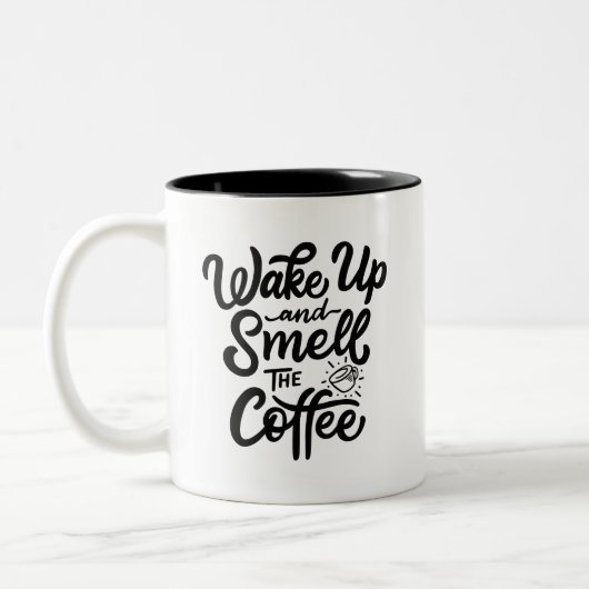 Wake Up and Smell the Coffee, Tweekleurige Koffiemok (Links)