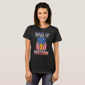 Wake Up And Smell The Freedom American Eagle T-shirt (Voorkant volledig)