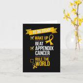 Wake Up Beat Appendix Kanker Regel de Wereld 1 Kaart (Gele Bloem)